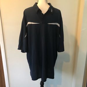 Vintage Nike Team Navy and White Shirt XXL Dri Fit